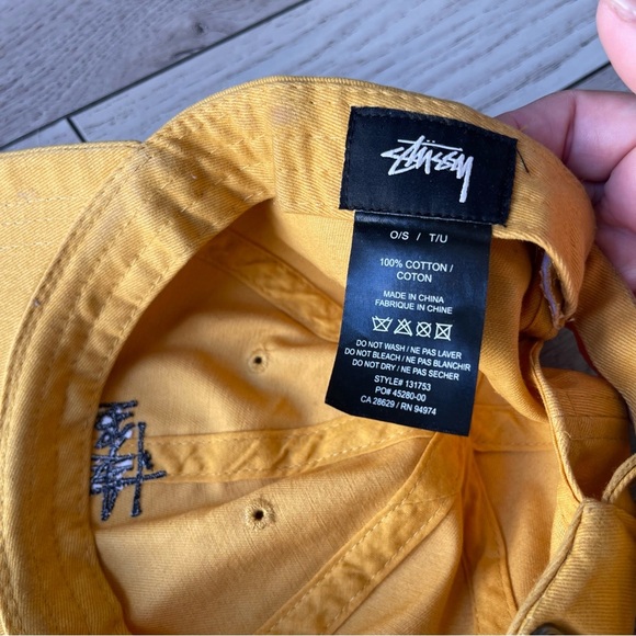 Stussy Mustard Yellow Cap - Picture 5 of 5